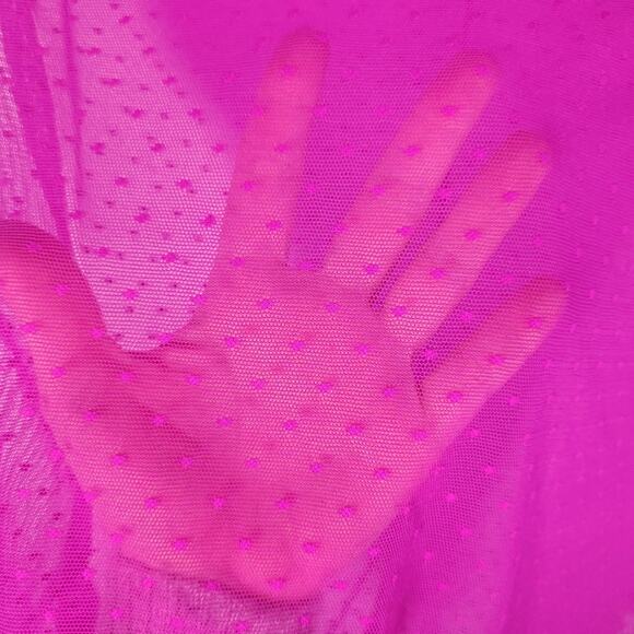 Free People Intimately Sheer Mesh Top Retro Inspired Y2K Girlhood Barbie - Picture 4 of 7